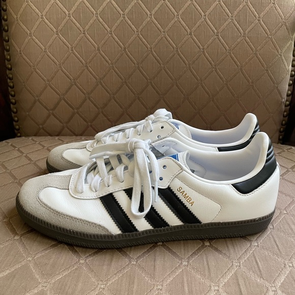 Adidas Sambas Women’s Size 9 Black/White/Grey - Picture 2 of 9